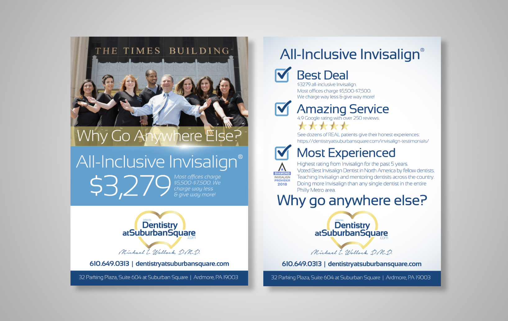 invisalign promotional card